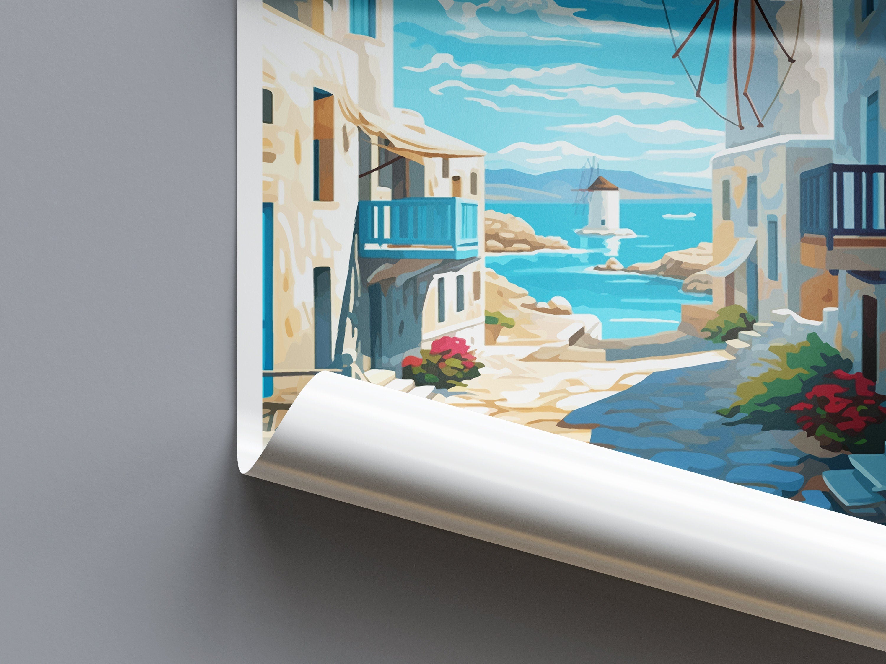 Mykonos Travel Print