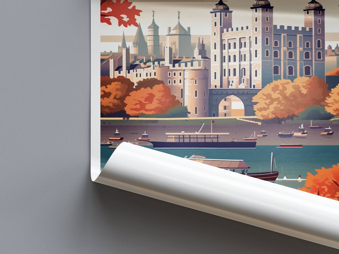 Tower Of London Travel Print Wall Art Tower Of London Wall Hanging Home Décor London Gift Art Lovers Tower Of London Art Lover Gift