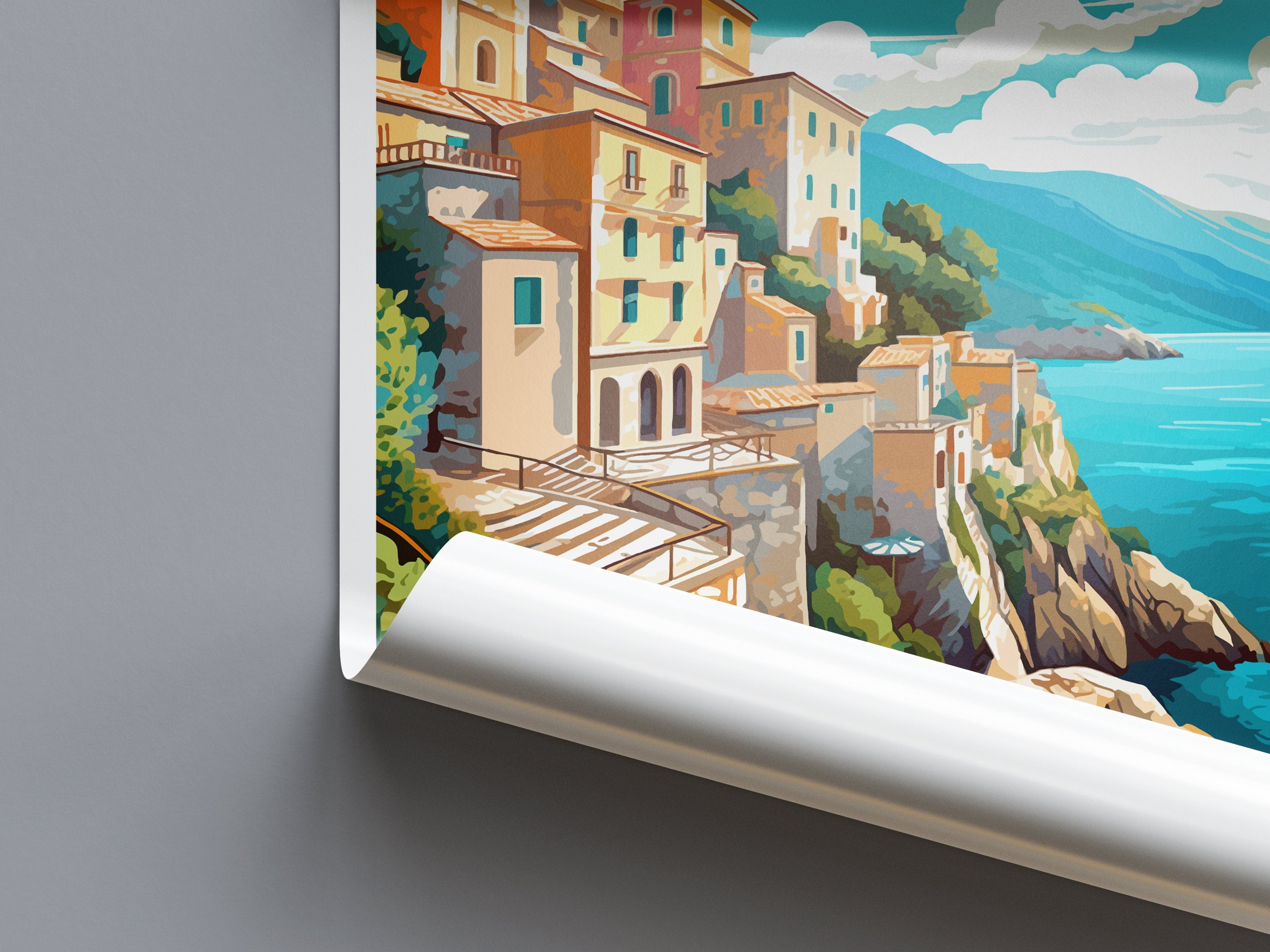 Amalfi Travel Print