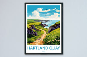 Hartland Quay Travel Print