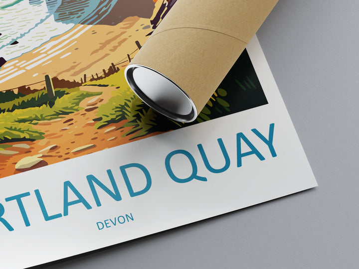 Hartland Quay Travel Print Wall Art Hartland Quay Wall Hanging Home Decor Hartland Quay Gift Art Lovers Wall Art Devon Travel Art