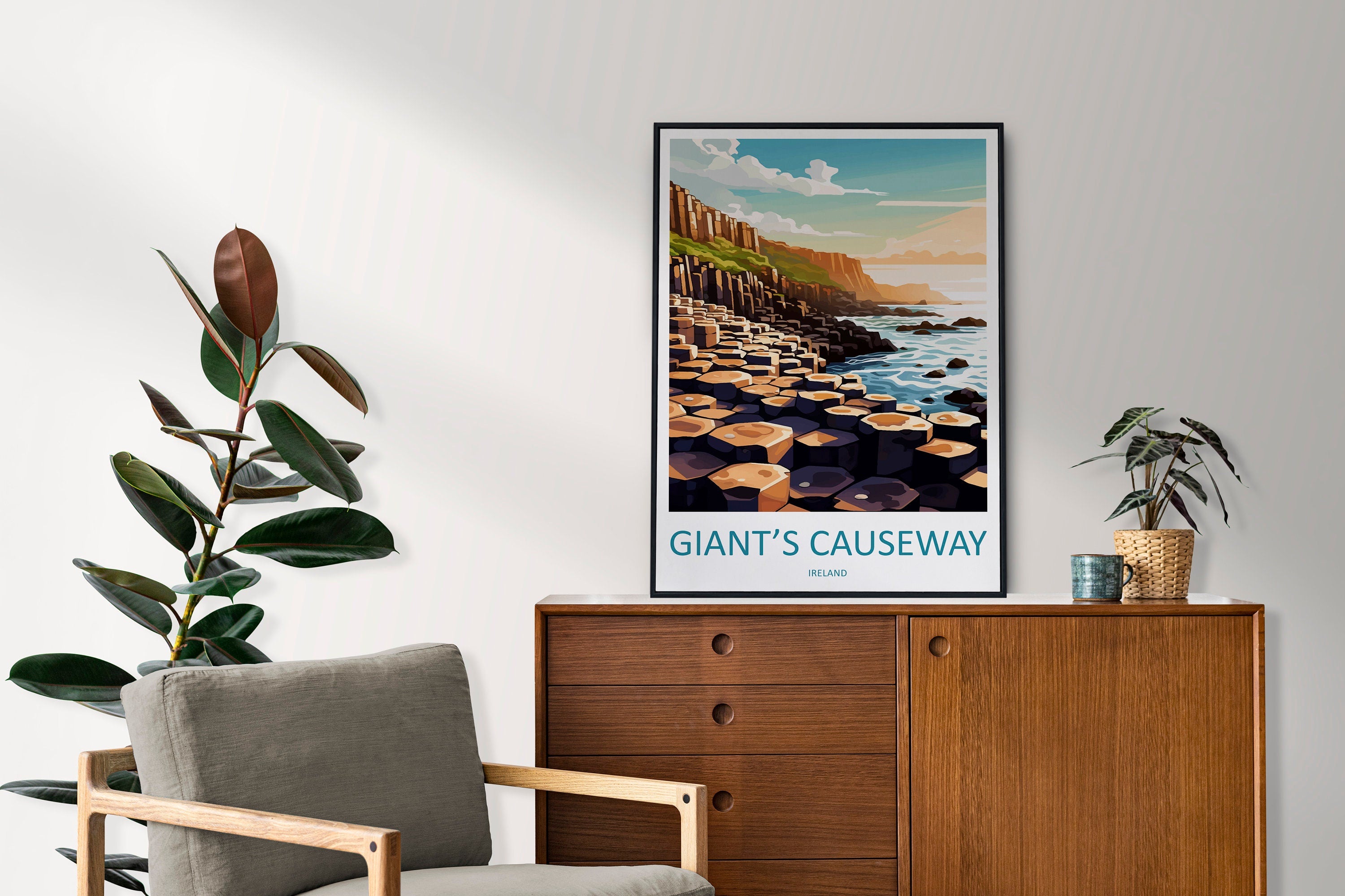 Giant's Causeway Print Giant's Causeway Home Décor Landscape Print Giant's Causeway