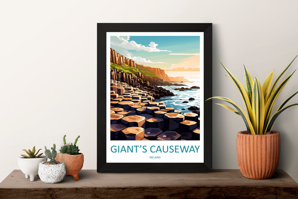 Giant's Causeway Print Giant's Causeway Home Décor Landscape Print Giant's Causeway Wall Art Northern Ireland Enthusiast Gift Wall Hanging