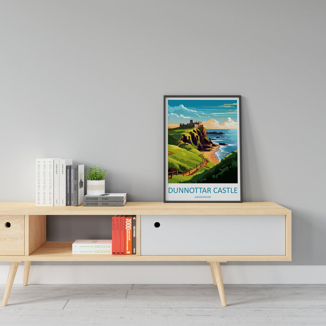 Dunnottar Castle Travel Print Wall Art Dunnottar Castle Wall Hanging Home Décor Dunnottar Castle Gift Art Lovers England Art Lover