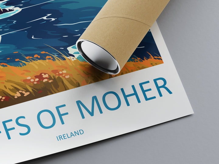 Cliffs of Moher Print Cliffs of Moher Home Décor Landscape Art Print Cliffs of Moher Wall Art for Ireland Enthusiast Gift Wall Hanging Art