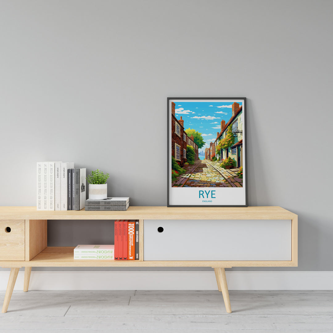 Rye Travel Print Wall Art Rye Wall Hanging Home Décor Rye Gift Art Lovers England Art Lover Gift Rye Wall Art Poster