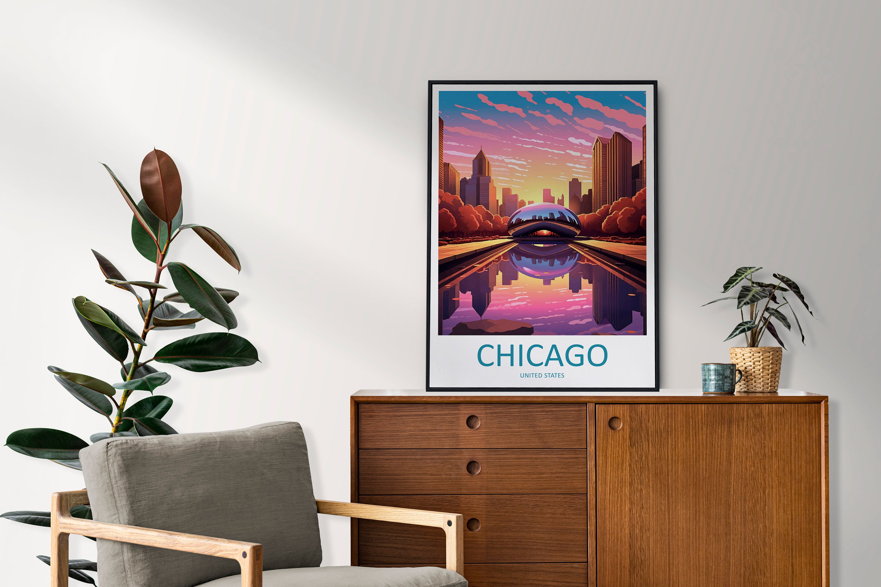 Chicago Travel Print