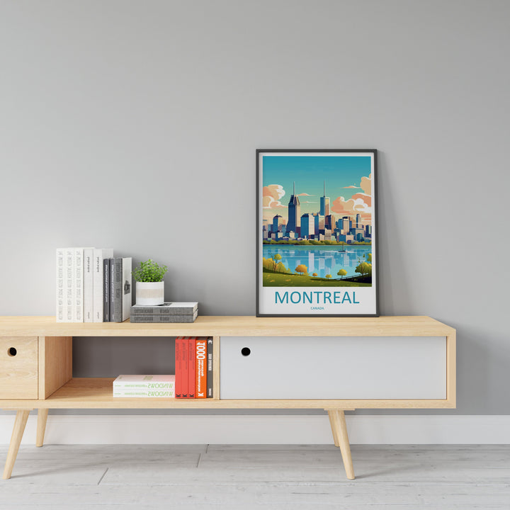 Montreal Travel Print Wall Art Montreal Wall Hanging Home Décor MontrealGift Art Lovers Canada Art Lover Gift Montreal City Gift