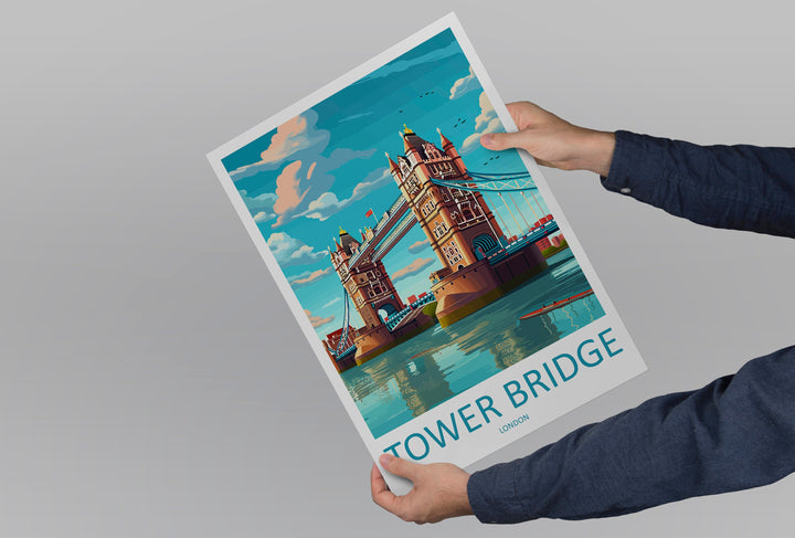 Tower Bridge Travel Print Wall Art Tower Bridge Wall Hanging Home Décor Tower Bridge Gift Art Lovers England Art Lover Gift