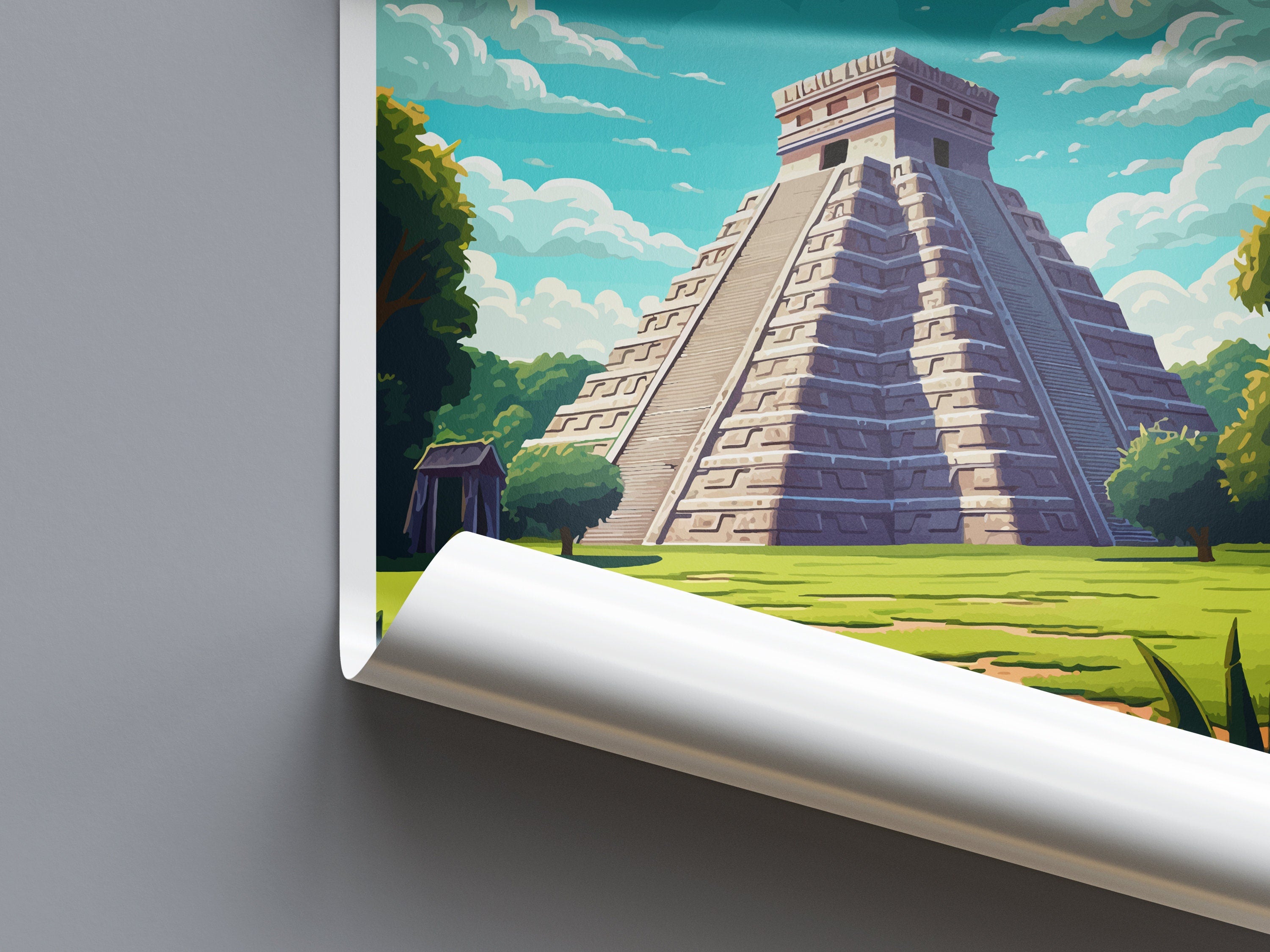 Chichen Itza Travel Print