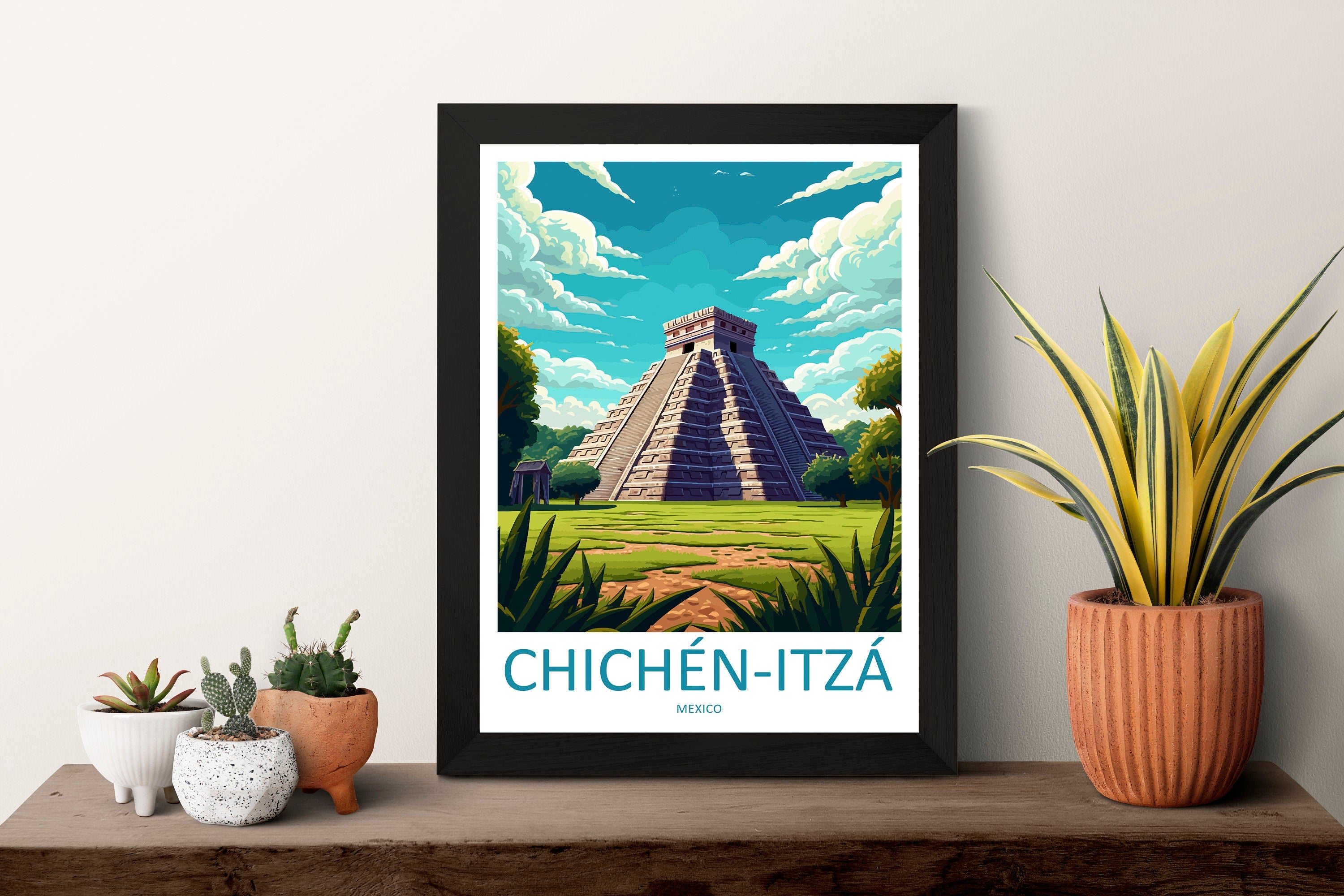 Chichen Itza Travel Print