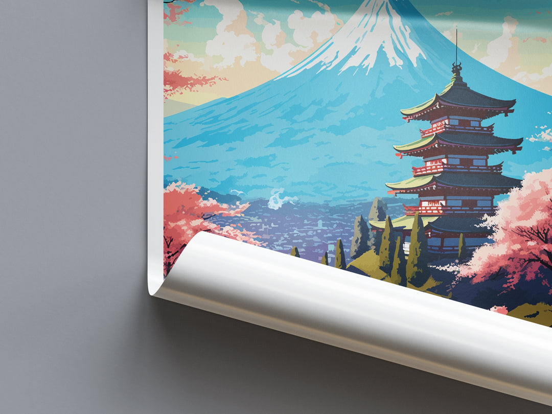 Mount Fuji Travel Print Wall Art Mount Fuji Wall Hanging Home Décor Mount Fuji Gift Art Lovers Art Lover Gift Japan Travel Gift