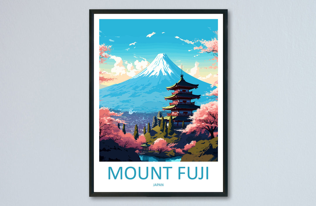 Mount Fuji Travel Print Wall Art Mount Fuji Wall Hanging Home Décor Mount Fuji Gift Art Lovers Art Lover Gift Japan Travel Gift