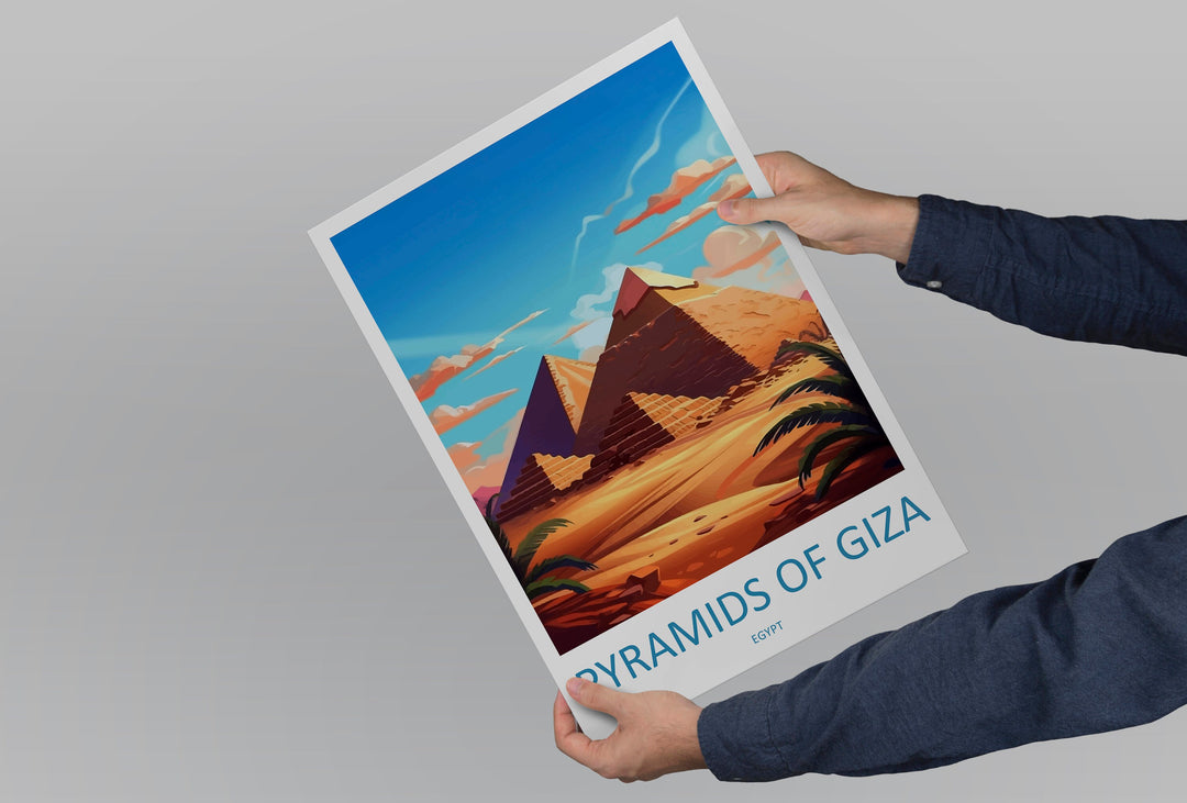 Cairo Travel Print Wall Art Cairo Egypt Wall Hanging Home Decoration Cairo Gift Art Lovers Wall Art Print Cairo Great Pyramids Of Giza