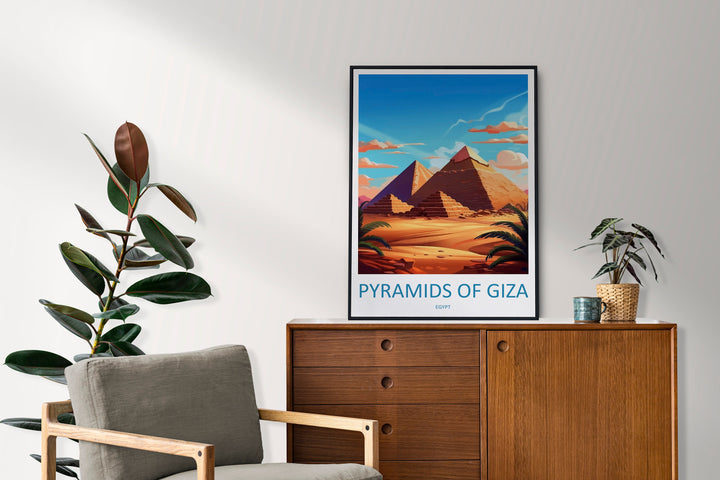 Cairo Travel Print Wall Art Cairo Egypt Wall Hanging Home Decoration Cairo Gift Art Lovers Wall Art Print Cairo Great Pyramids Of Giza