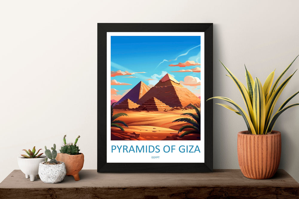 Cairo Travel Print Wall Art Cairo Egypt Wall Hanging Home Decoration Cairo Gift Art Lovers Wall Art Print Cairo Great Pyramids Of Giza