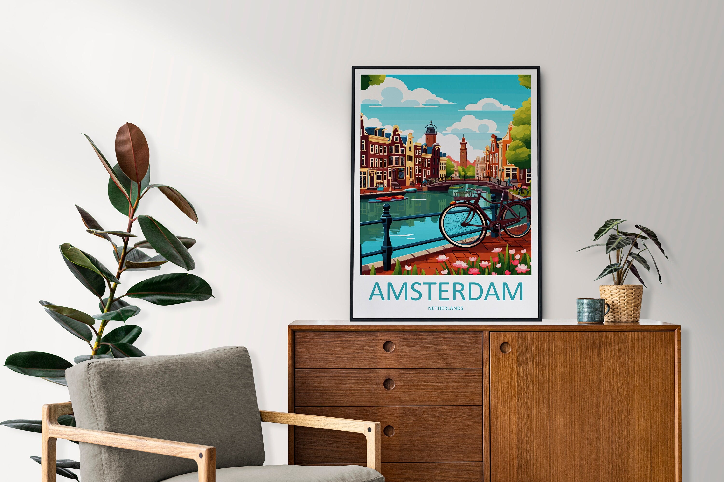 Amsterdam Travel Print