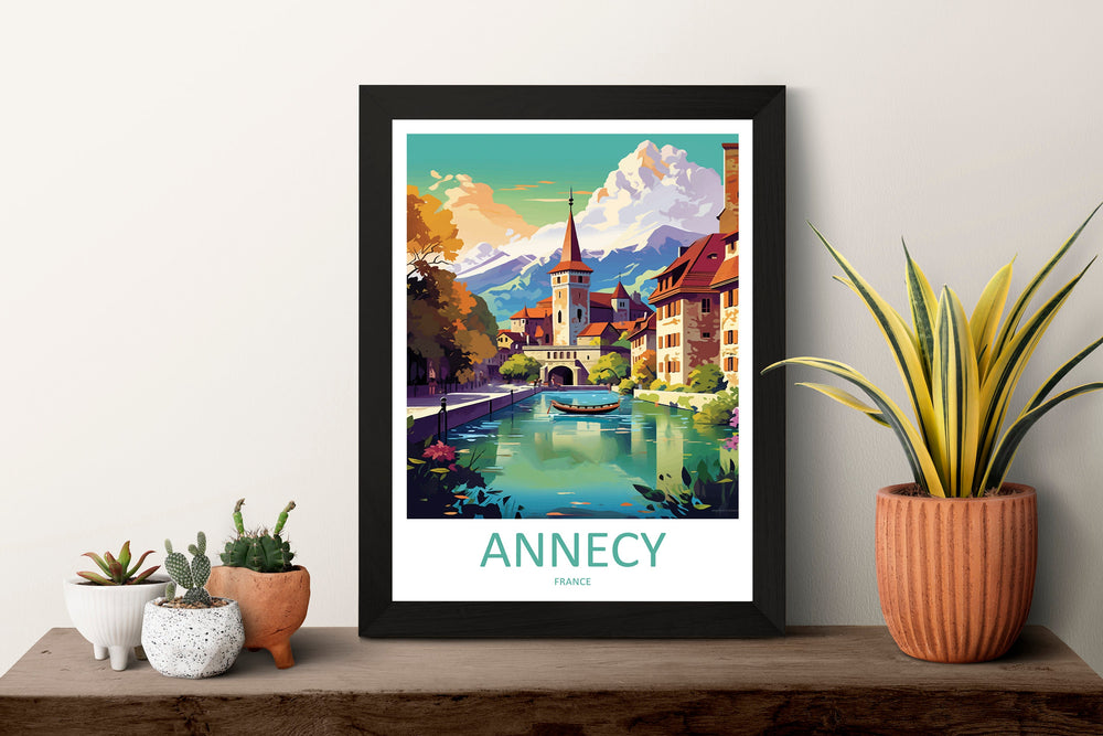 Annecy Travel Print Wall Art Annecy Wall Hanging Home Decoration Annecy Gift Art Lovers Wall Art Print Art Annecy Wall Hanging Poster Annecy