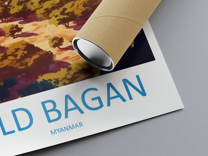 Old Bagan Travel Print Wall Art Old Bagan Wall Hanging Home Décor Old Bagan Gift Art Lovers Myanmar Art Lover Gift Wall Décor