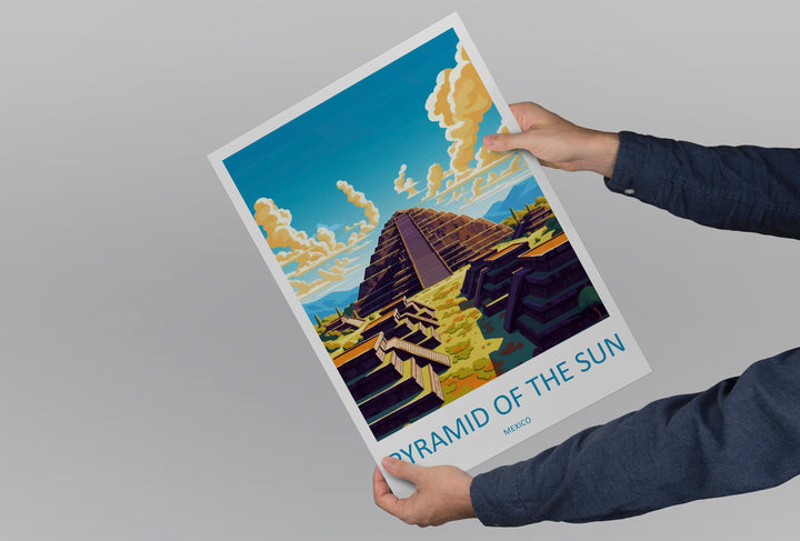 Pyramids Of The Sun Travel Print Wall Art Pyramids Of The Sun Wall Hanging Home Decoration Pyramids Of The Sun Gift Art Lovers Wall Art