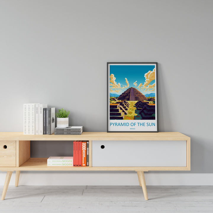 Pyramids Of The Sun Travel Print Wall Art Pyramids Of The Sun Wall Hanging Home Decoration Pyramids Of The Sun Gift Art Lovers Wall Art