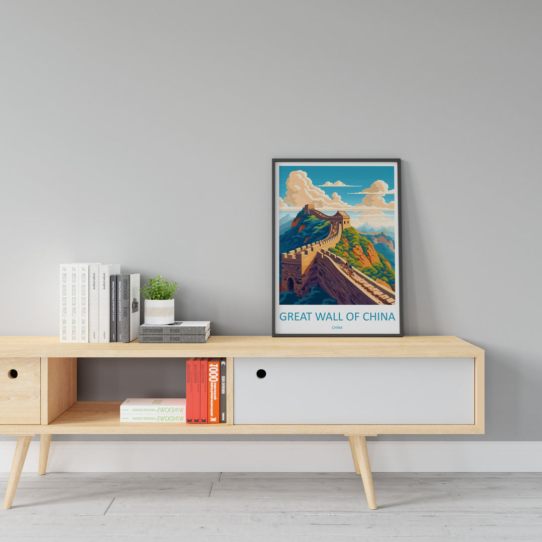 Great Wall of China Travel Print Wall Art Great Wall Wall Hanging Home Décor Great Wall Gift Art Lovers Wall Art China Travel Print Gift