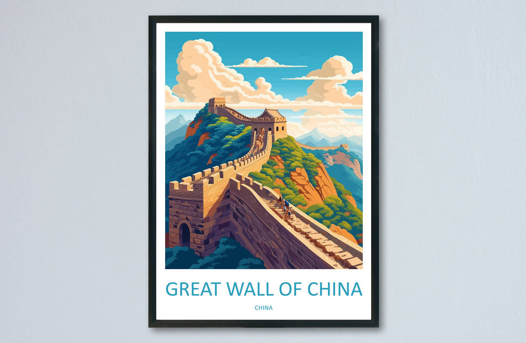 Great Wall of China Travel Print Wall Art Great Wall Wall Hanging Home Décor Great Wall Gift Art Lovers Wall Art China Travel Print Gift