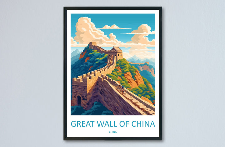 Great Wall of China Travel Print Wall Art Great Wall Wall Hanging Home Décor Great Wall Gift Art Lovers Wall Art China Travel Print Gift