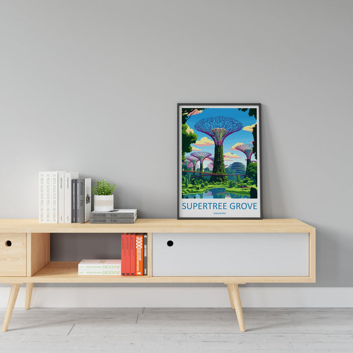 Supertree Grove Travel Print Wall Art Supertree Grove Wall Hanging Home Decoration Supertree Grove Gift Art Lovers Wall Art Singapore