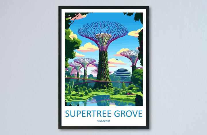 Supertree Grove Travel Print Wall Art Supertree Grove Wall Hanging Home Decoration Supertree Grove Gift Art Lovers Wall Art Singapore