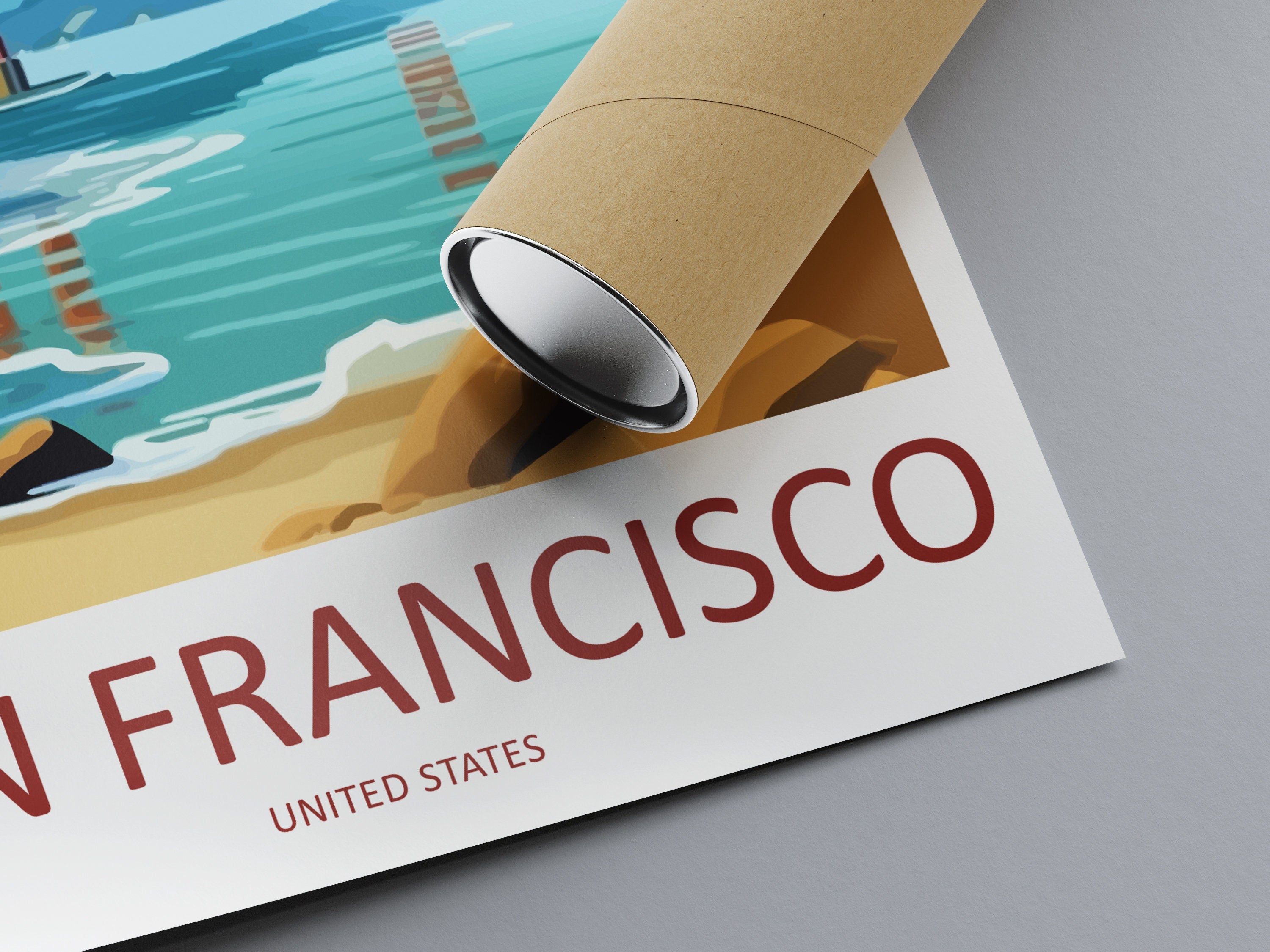 San Francisco Golden Gate Travel Print