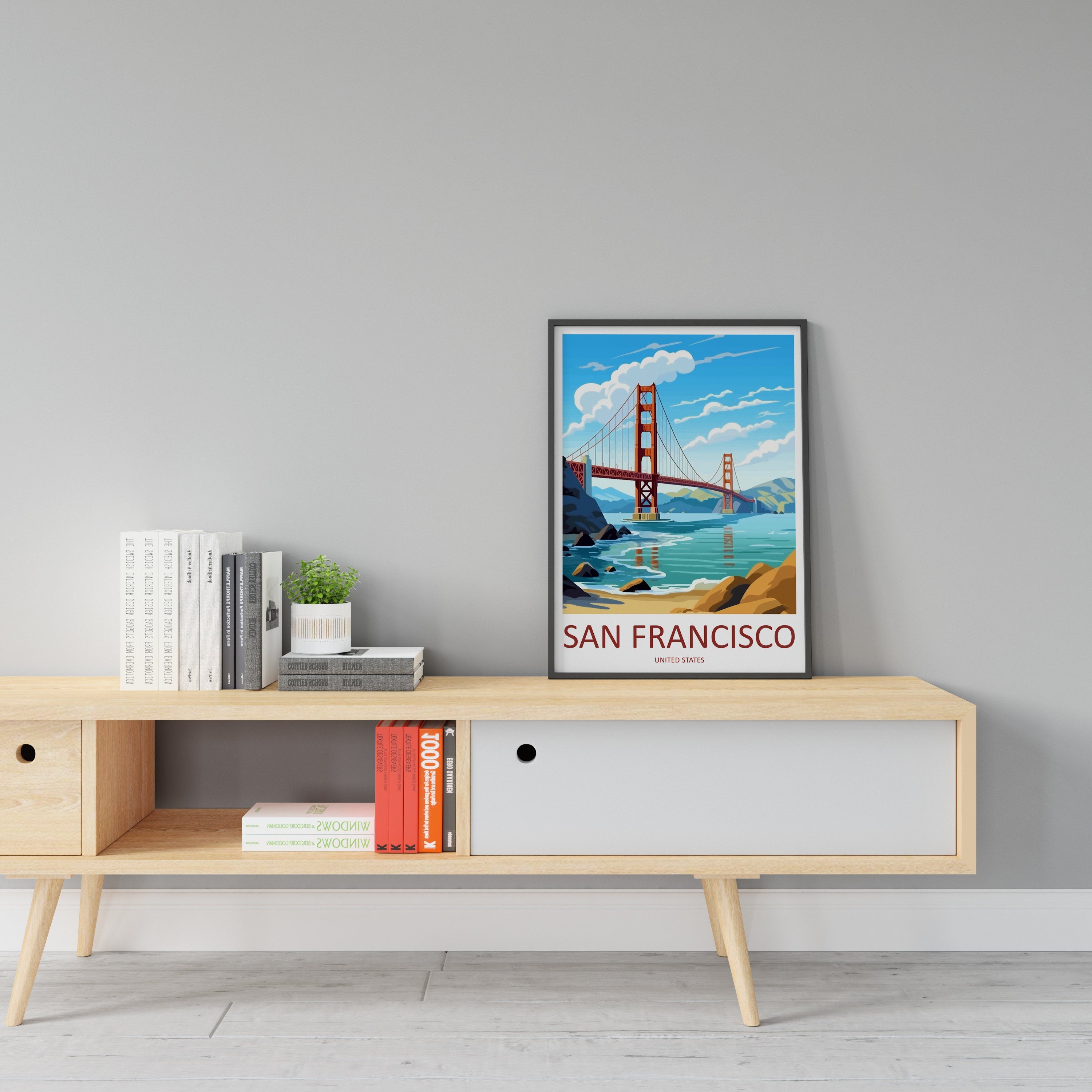 San Francisco Golden Gate Travel Print