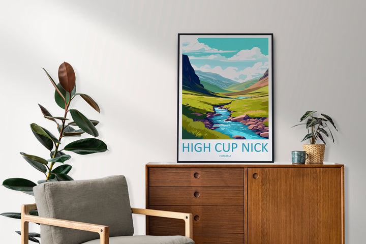 High Cup Nick Travel Print Wall Art High Cup Nick Wall Hanging Home Décor High Cup Nick Gift Art Lovers Cumbria Art Lover Gift High Cup Nick
