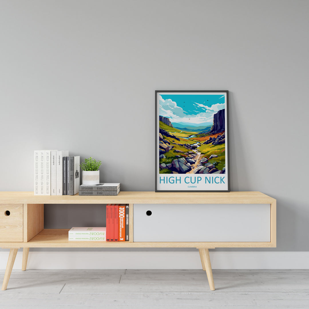 High Cup Nick Travel Print Wall Art High Cup Nick Wall Hanging Home Décor High Cup Nick Gift Art Lovers Cumbria Art Lover Gift High Cup Nick