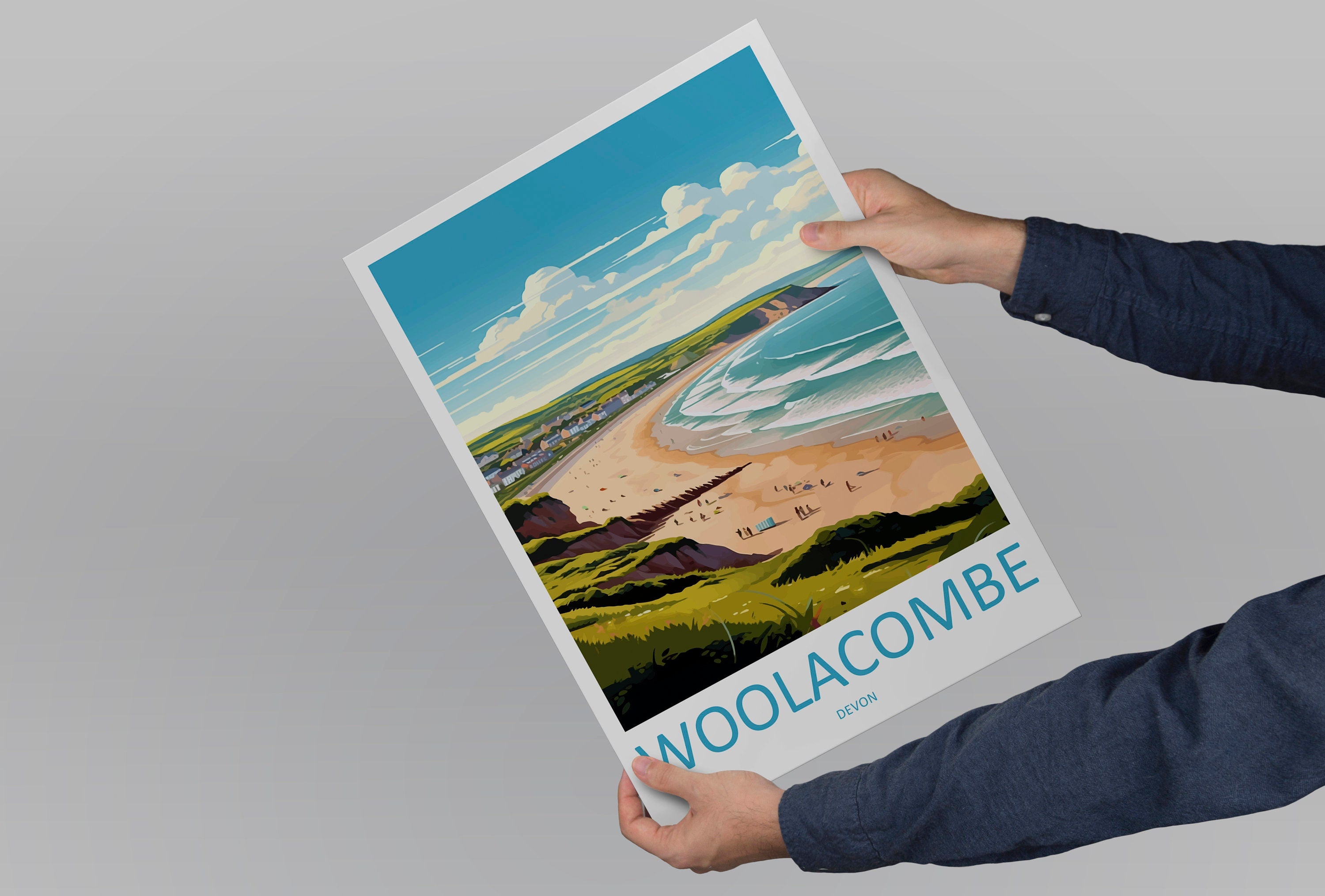 Woolacombe Travel Print