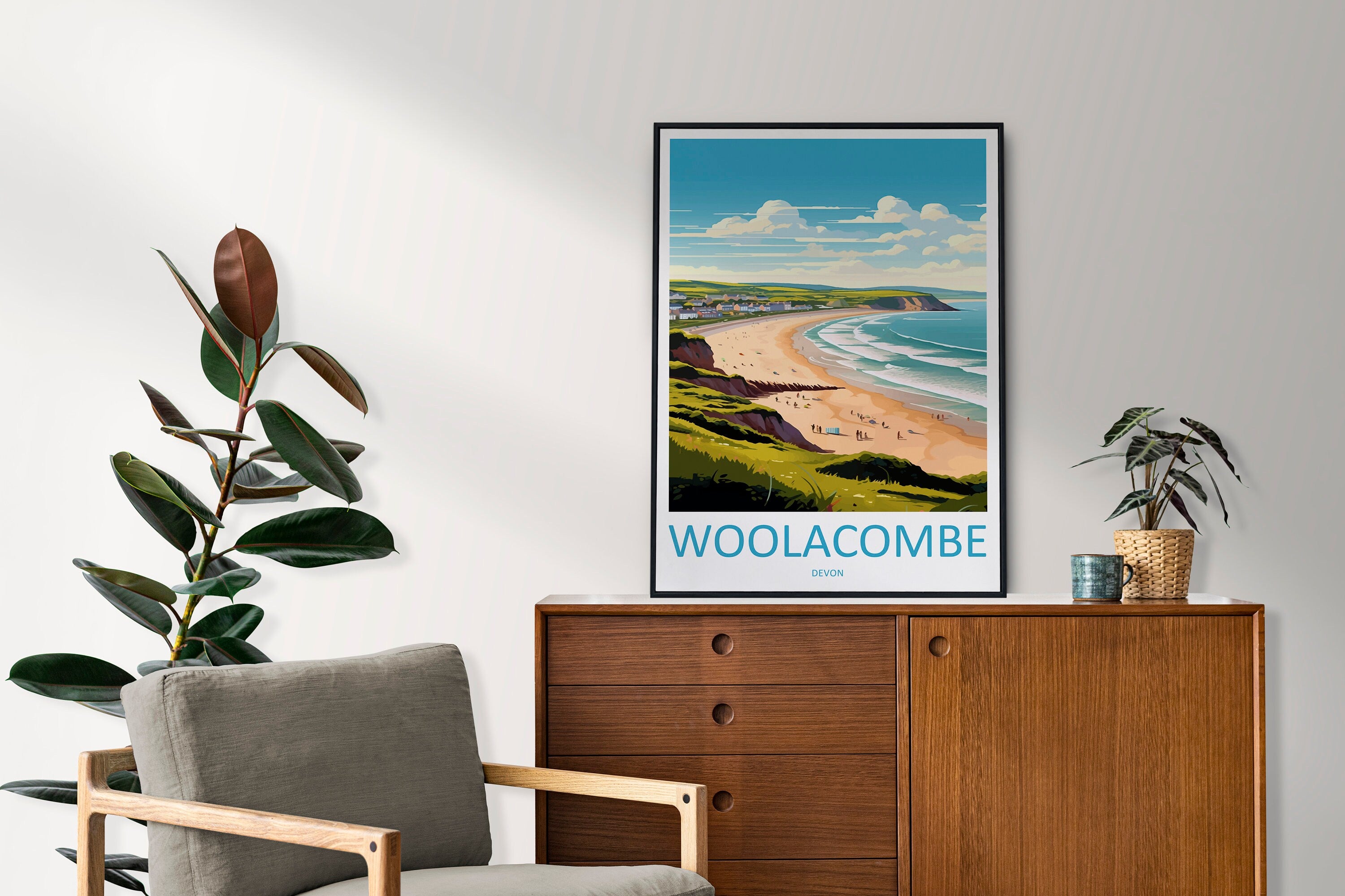 Woolacombe Travel Print