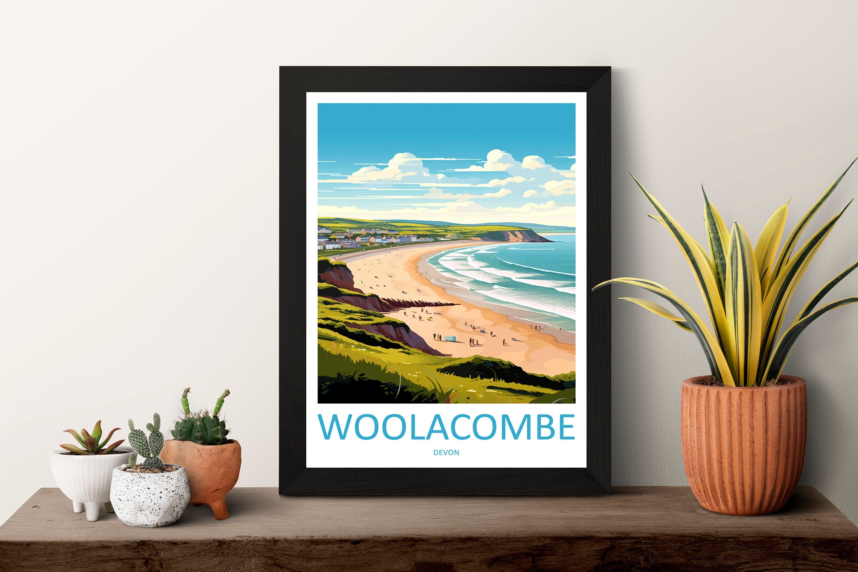 Woolacombe Travel Print