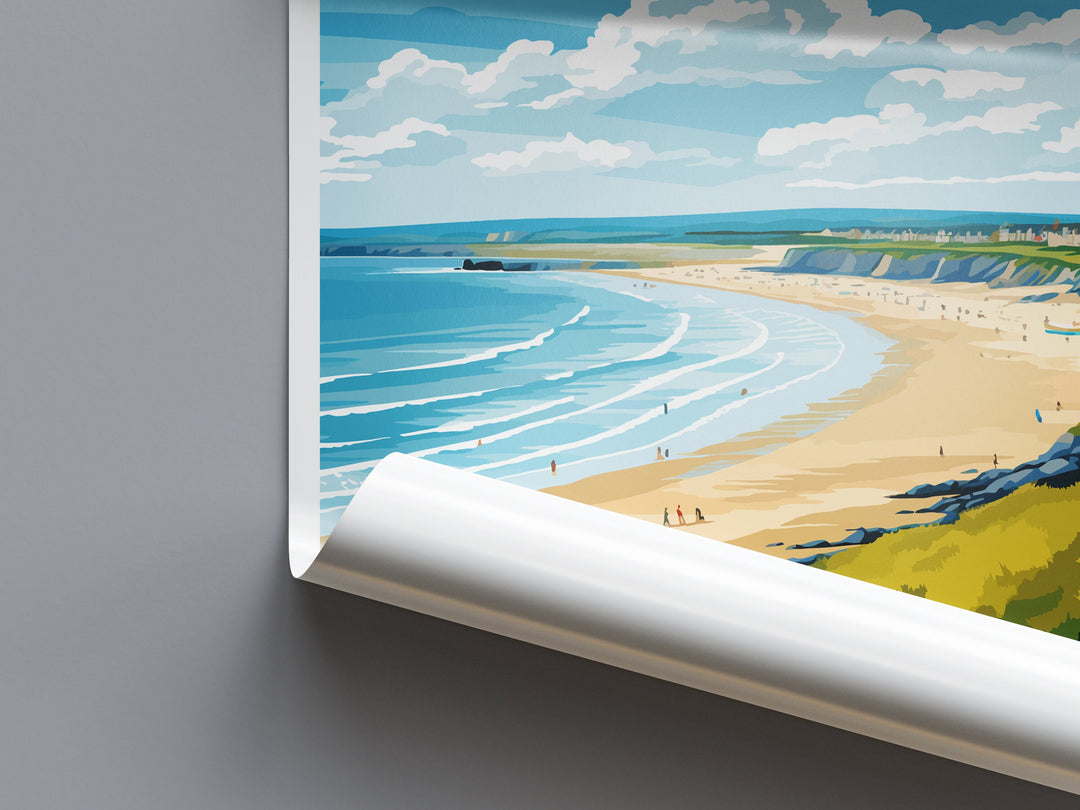 Portstewart Strand Print Portstewart Strand Home Decor Landscape Art Print Portstewart Strand Wall Art for Ireland Enthusiast Gift