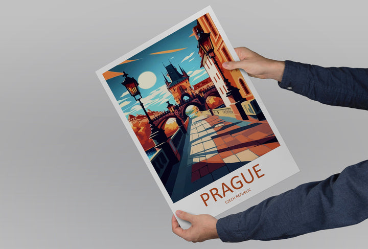 Prague Travel Print Wall Art Prague Wall Hanging Home Décor Prague Gift Art Lovers Czech Republic Art Lover Gift Prague Art Decor