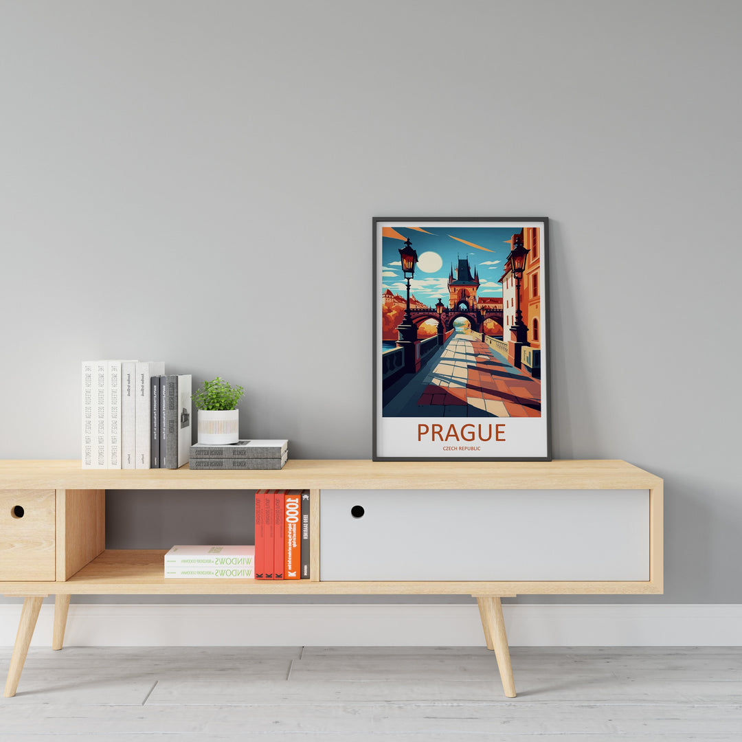 Prague Travel Print Wall Art Prague Wall Hanging Home Décor Prague Gift Art Lovers Czech Republic Art Lover Gift Prague Art Decor