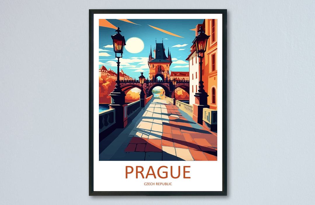 Prague Travel Print Wall Art Prague Wall Hanging Home Décor Prague Gift Art Lovers Czech Republic Art Lover Gift Prague Art Decor