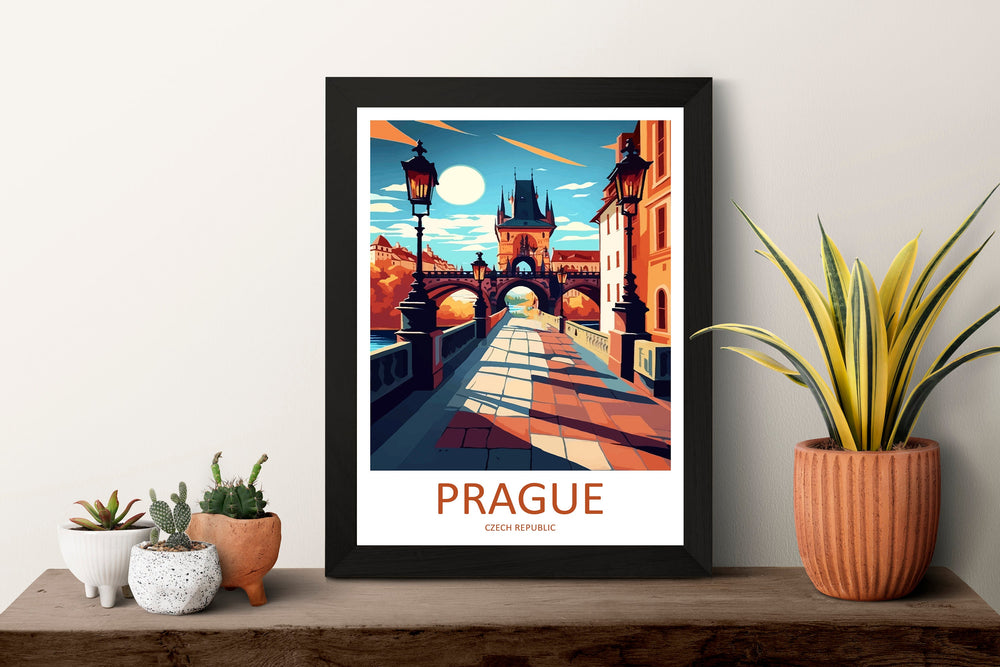 Prague Travel Print Wall Art Prague Wall Hanging Home Décor Prague Gift Art Lovers Czech Republic Art Lover Gift Prague Art Decor