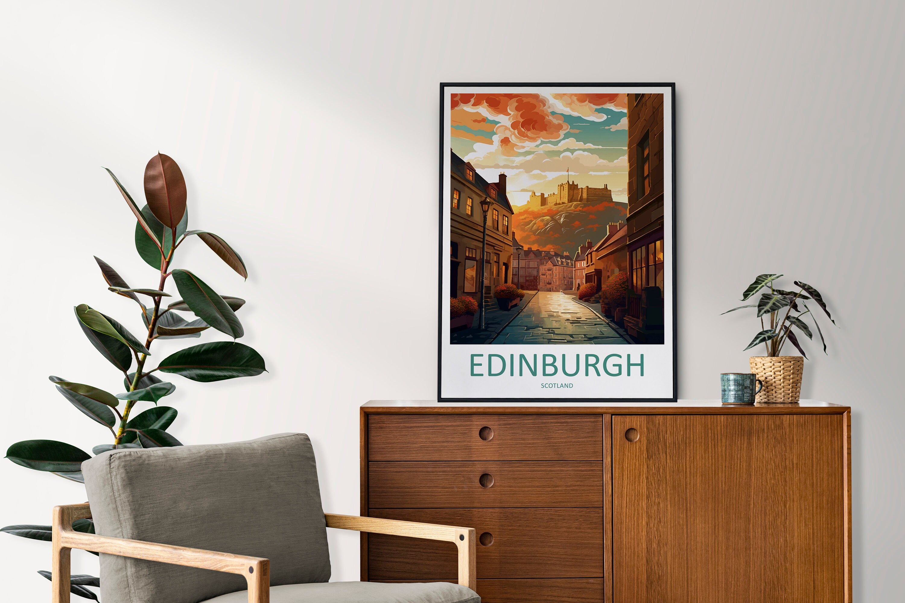 Edinburgh Cityscape Print