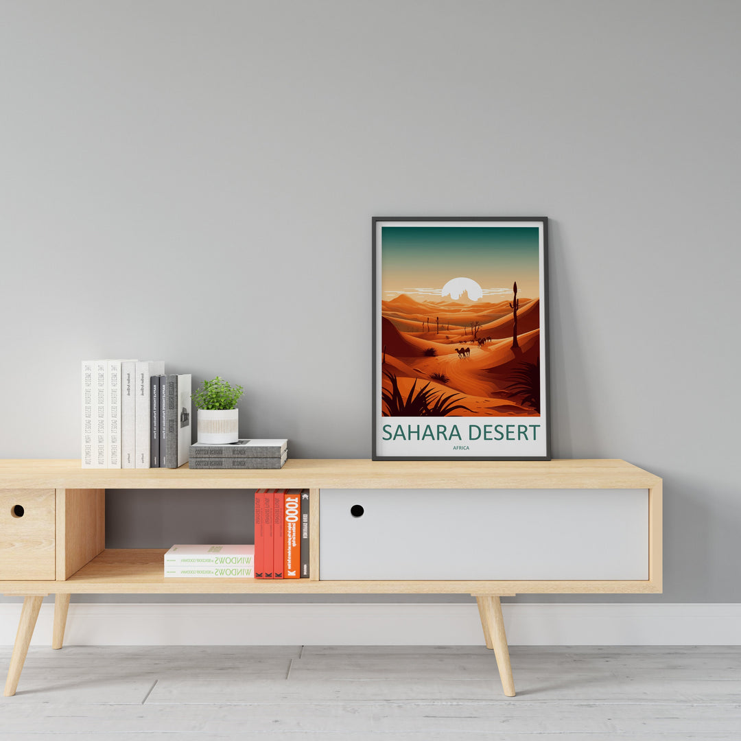 Sahara Desert Travel Print Wall Art Sahara Desert Wall Hanging Home Décor Sahara Desert Gift Art Lovers Africa Art Lover Gift Sahara Desert