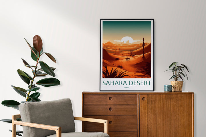 Sahara Desert Travel Print Wall Art Sahara Desert Wall Hanging Home Décor Sahara Desert Gift Art Lovers Africa Art Lover Gift Sahara Desert