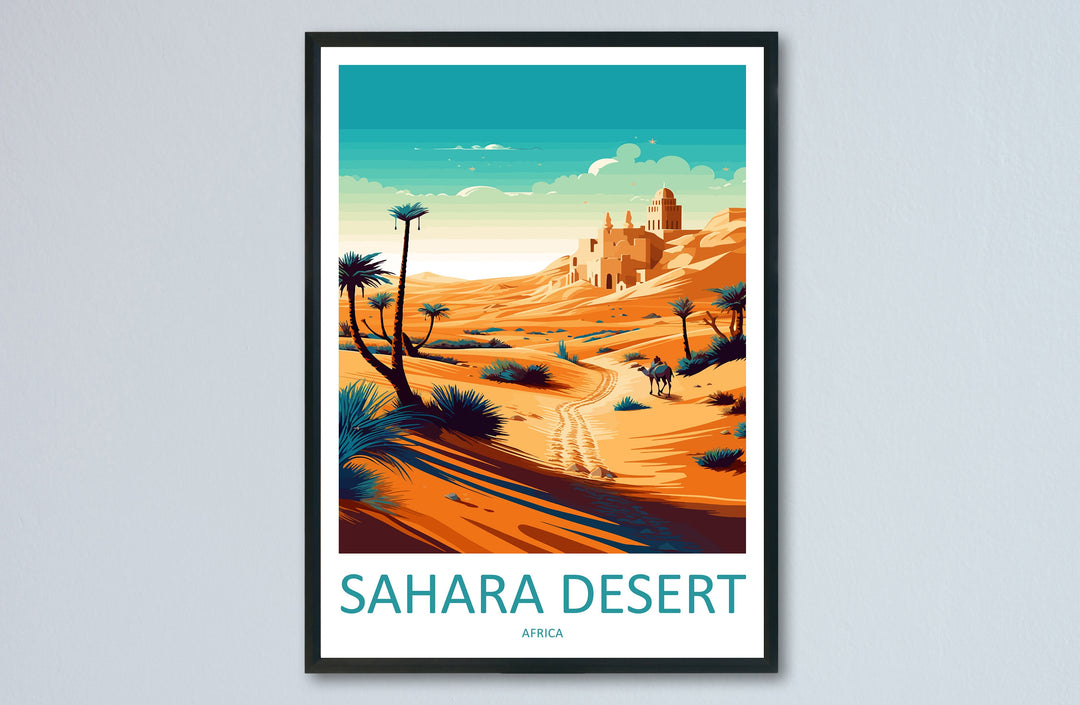 Sahara Desert Travel Print Wall Art Sahara Desert Wall Hanging Home Décor Sahara Desert Gift Art Lovers Africa Art Lover Gift Sahara Desert