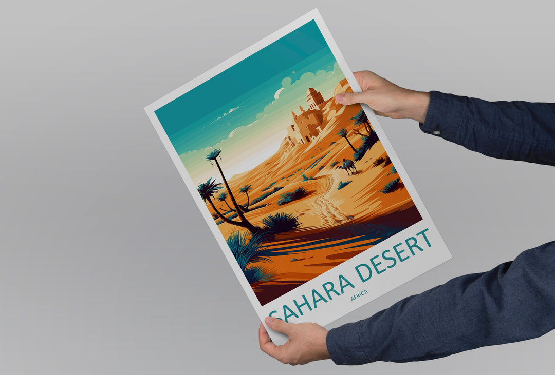 Sahara Desert Travel Print Wall Art Sahara Desert Wall Hanging Home Décor Sahara Desert Gift Art Lovers Africa Art Lover Gift Sahara Desert