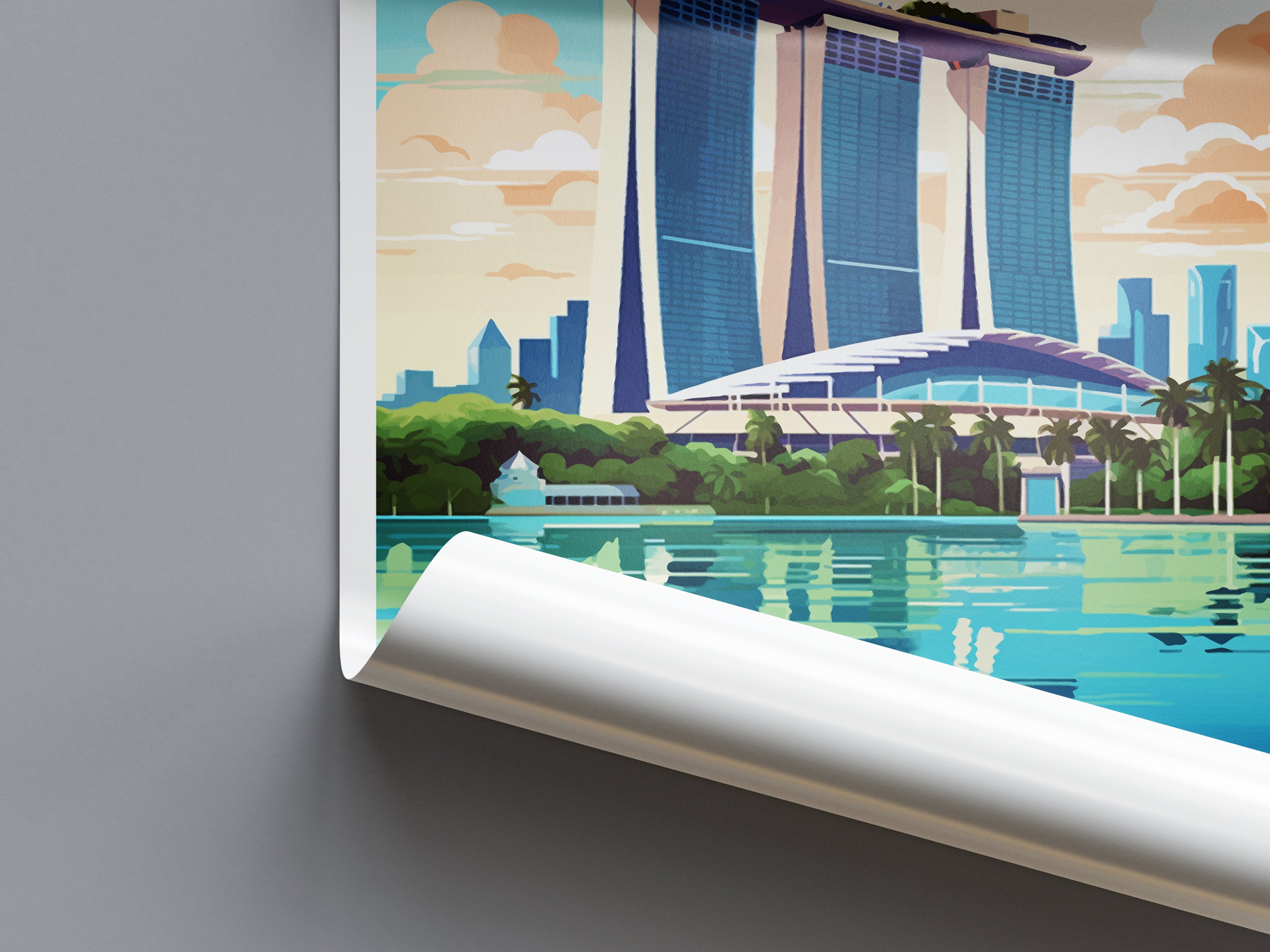 Marina Bay Sands Travel Print