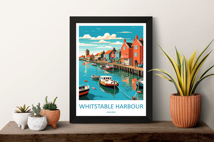 Whitstable Travel Print Wall Art Whitstable Wall Hanging Home Décor Whitstable Gift Art Lovers England Art Lover Gift Print Artwork Kent Art