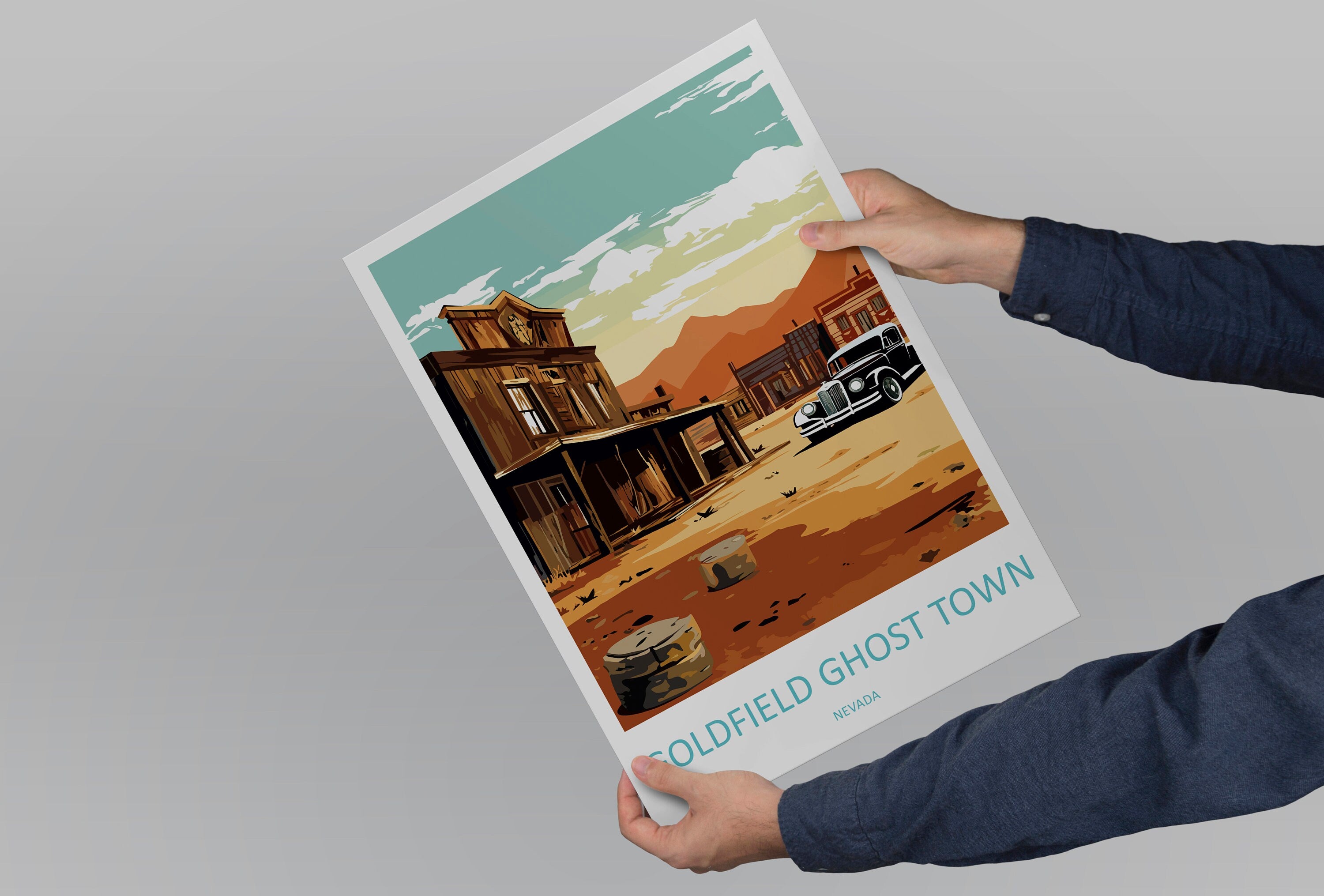 Goldfield Ghost Town Travel Print